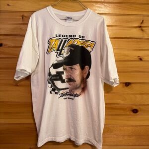 Dale Earnhardt The Intimidator Legend of Talladega Memorial White T-Shirt XL